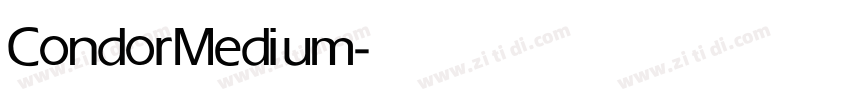 Condor Medium字体转换